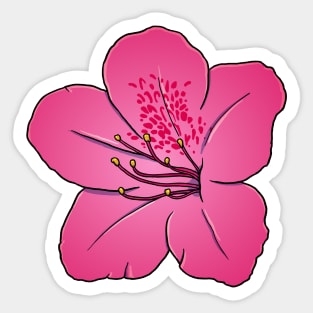 Azalea flower lover Sticker